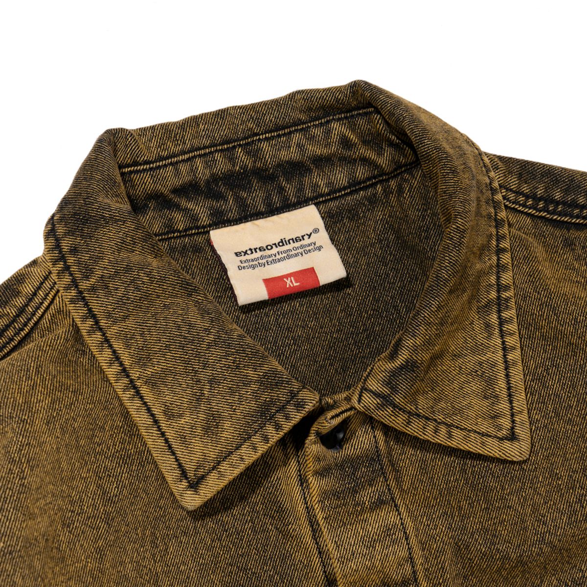 엑스트라오디너리(EXTRAORDINARY) ACID WASHED POCKET SHIRT BEIGE