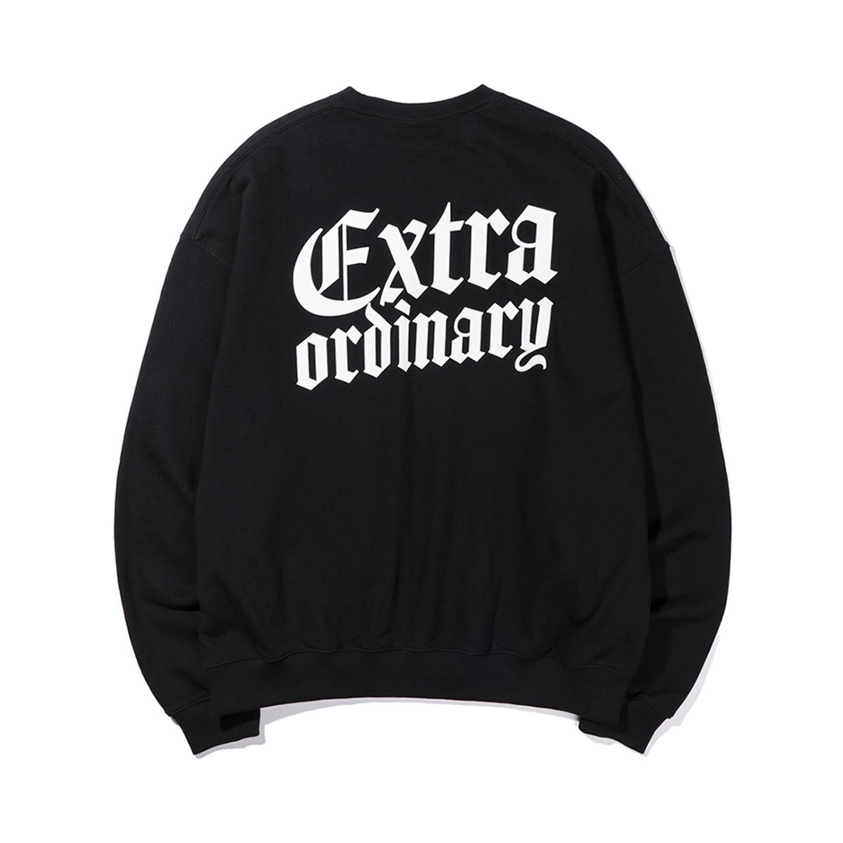 엑스트라오디너리(EXTRAORDINARY) MEDIEVAL LOGO CREWNECK BLACK