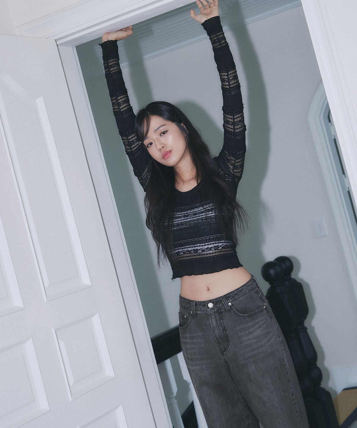 아워데이즈(OURDAYZ) 벨리즈 와이드 레그 데님 팬츠 [GREY]