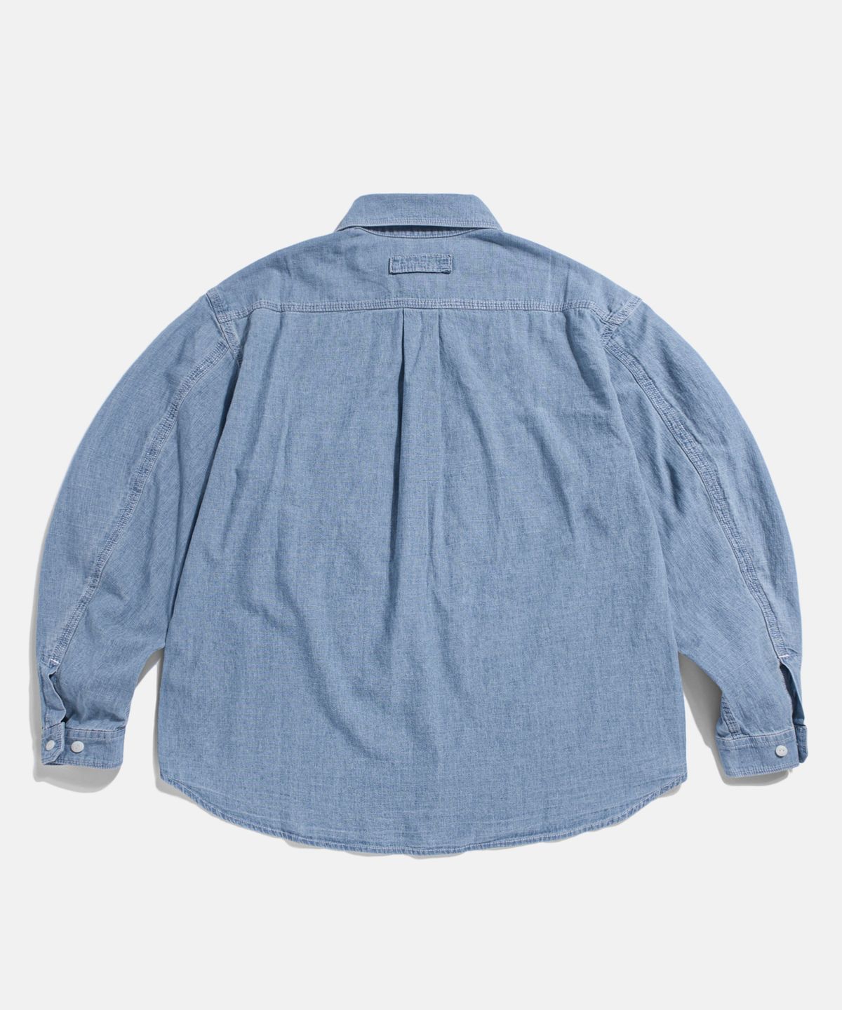 에스피오나지(ESPIONAGE) Chambray Work Shirt Washed Blue