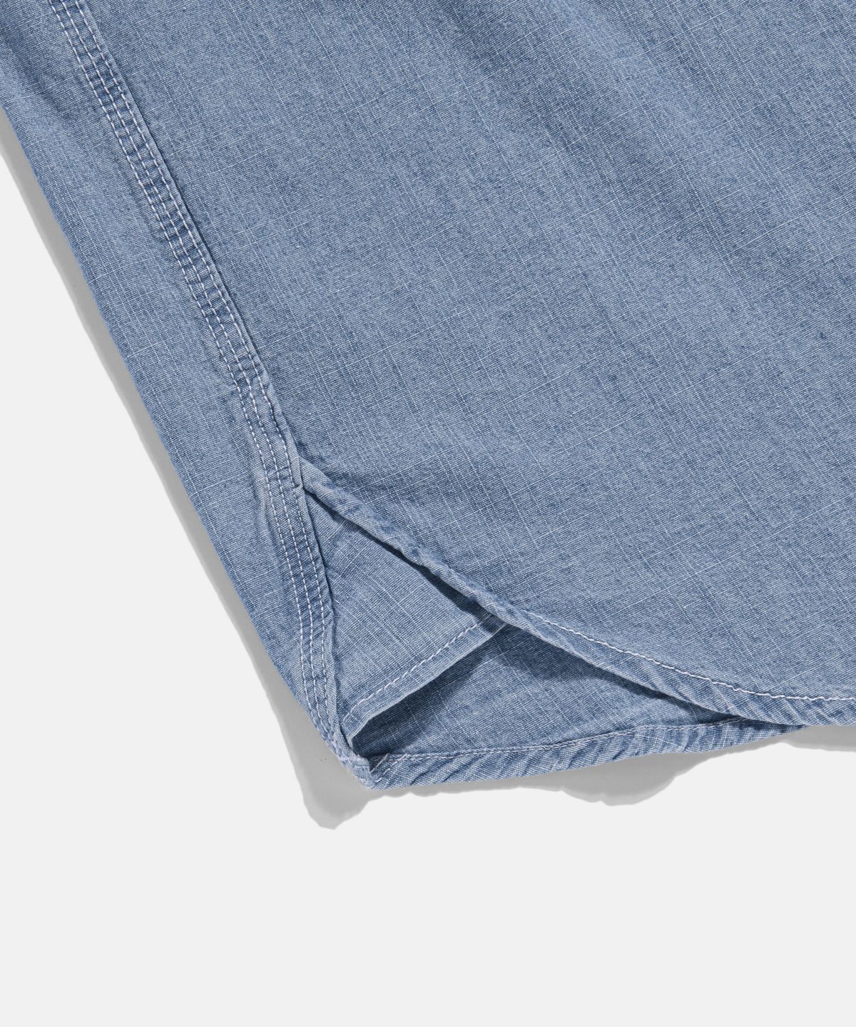에스피오나지(ESPIONAGE) Chambray Work Shirt Washed Blue
