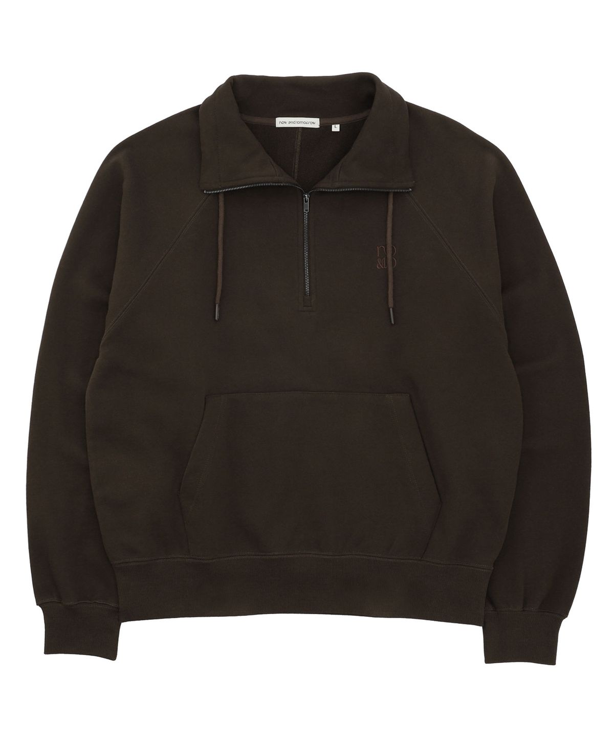 나우앤투모로우(NOWANDTOMORROW) SMALL LOGO HALF NECK MTM [2 COLOR]