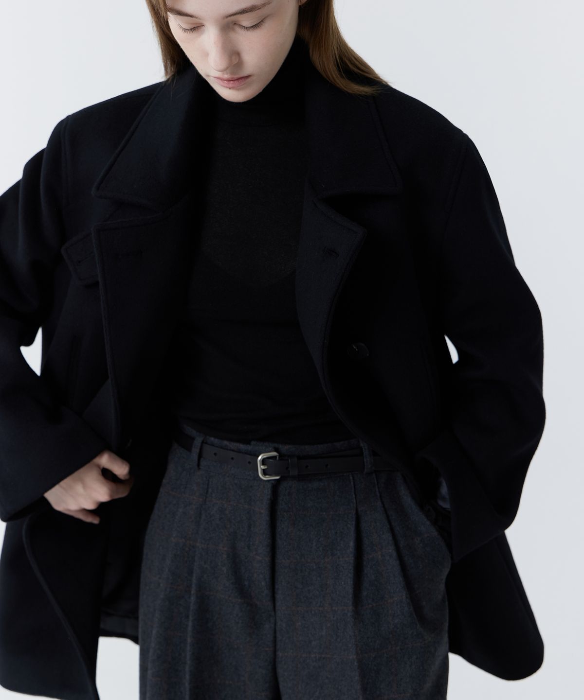 줄리아페페(JULIAPEPE) Classy Peacoat (Black)