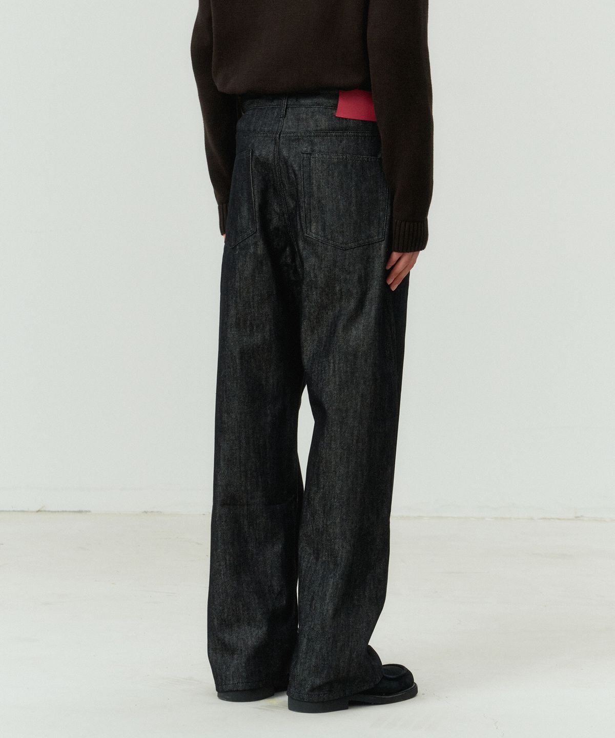 포트너스(FOTTNERS) Two Tuck Wide Mid Blue Jeans