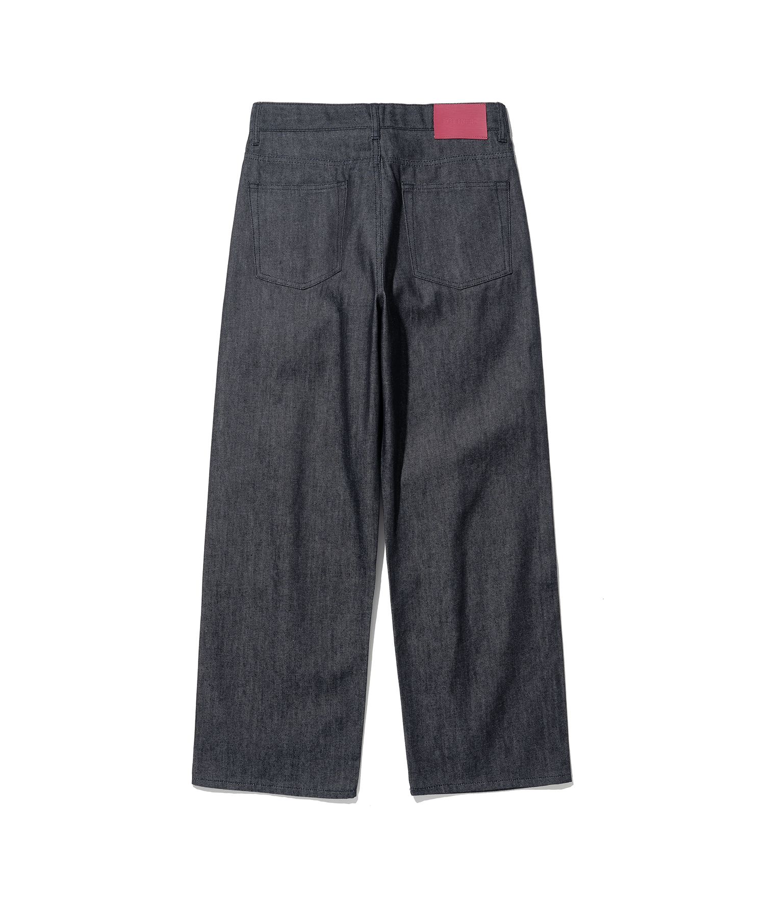 MUSINSA | FOTTNERS Two Tuck Wide Indigo Jeans
