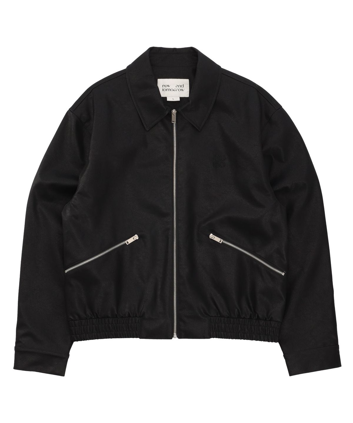나우앤투모로우(NOWANDTOMORROW) LEATHER SHORT JUMPER [3 COLOR]