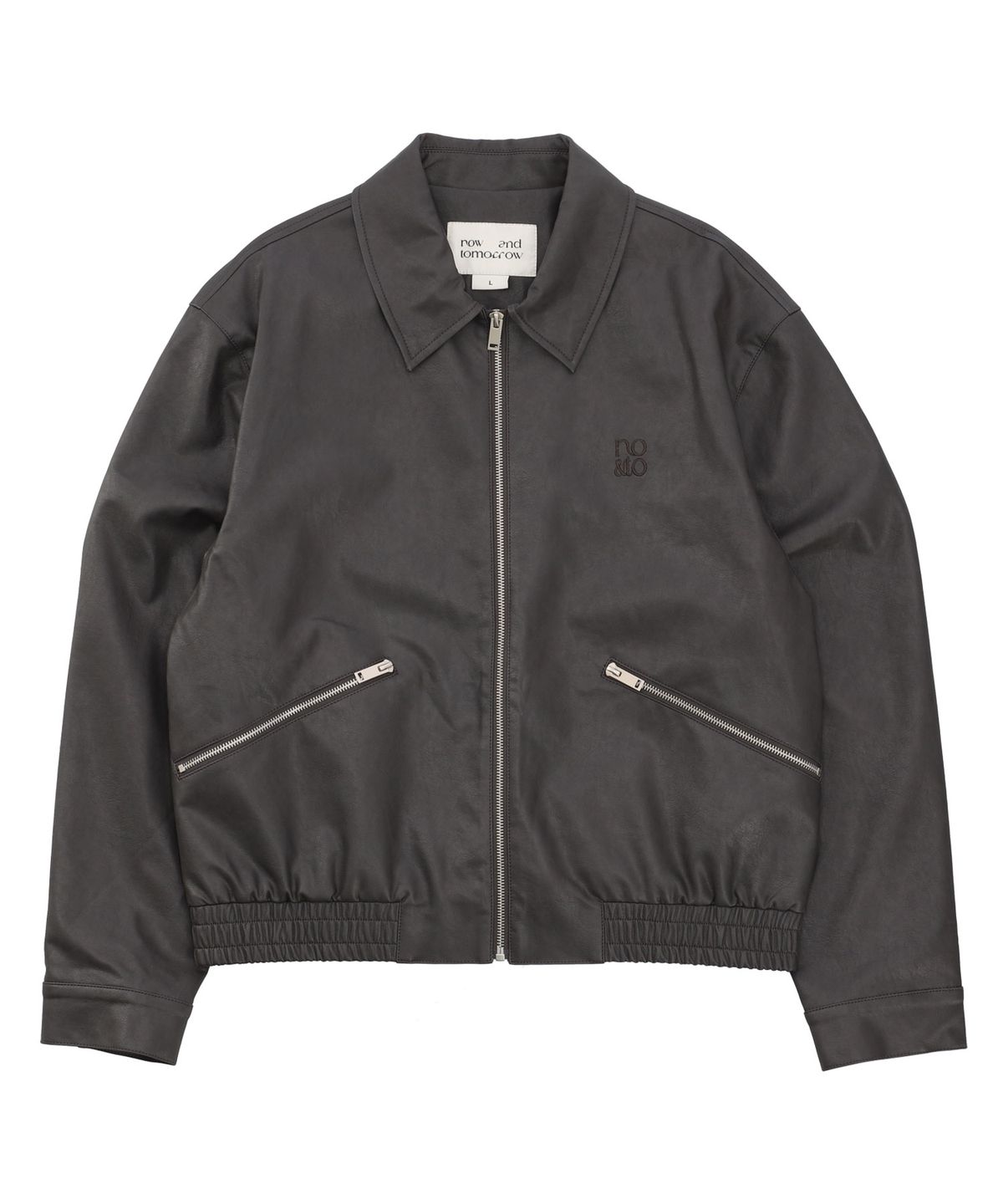 나우앤투모로우(NOWANDTOMORROW) LEATHER SHORT JUMPER [3 COLOR]