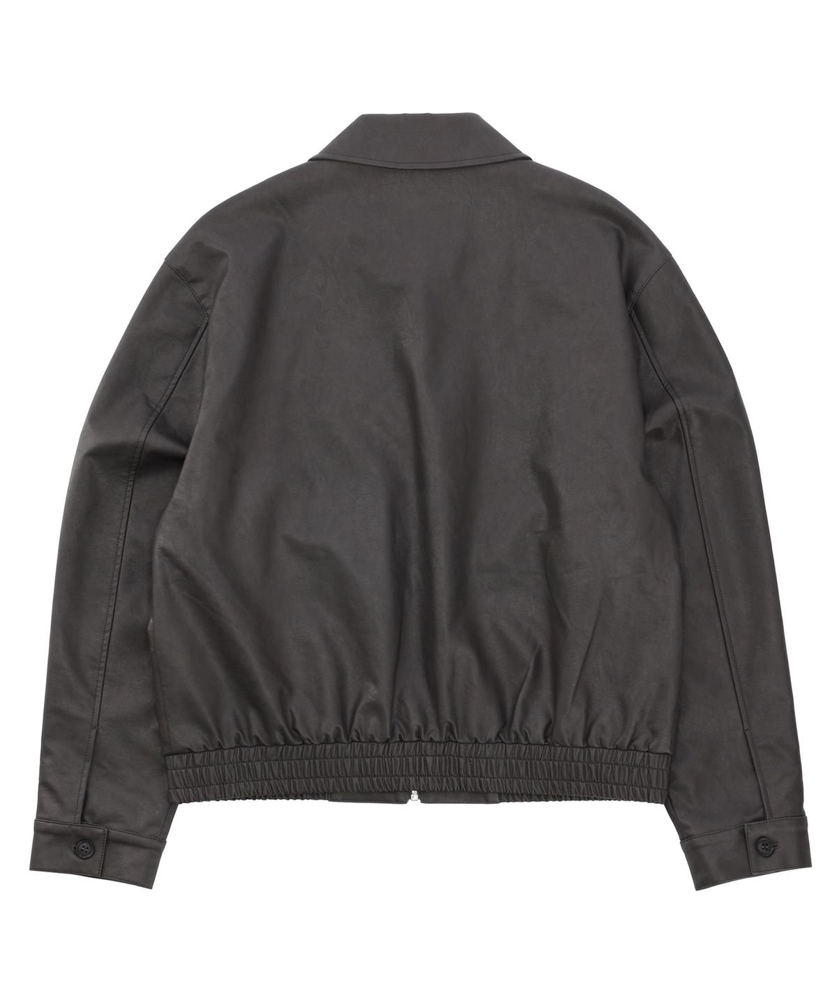 나우앤투모로우(NOWANDTOMORROW) LEATHER SHORT JUMPER [3 COLOR]