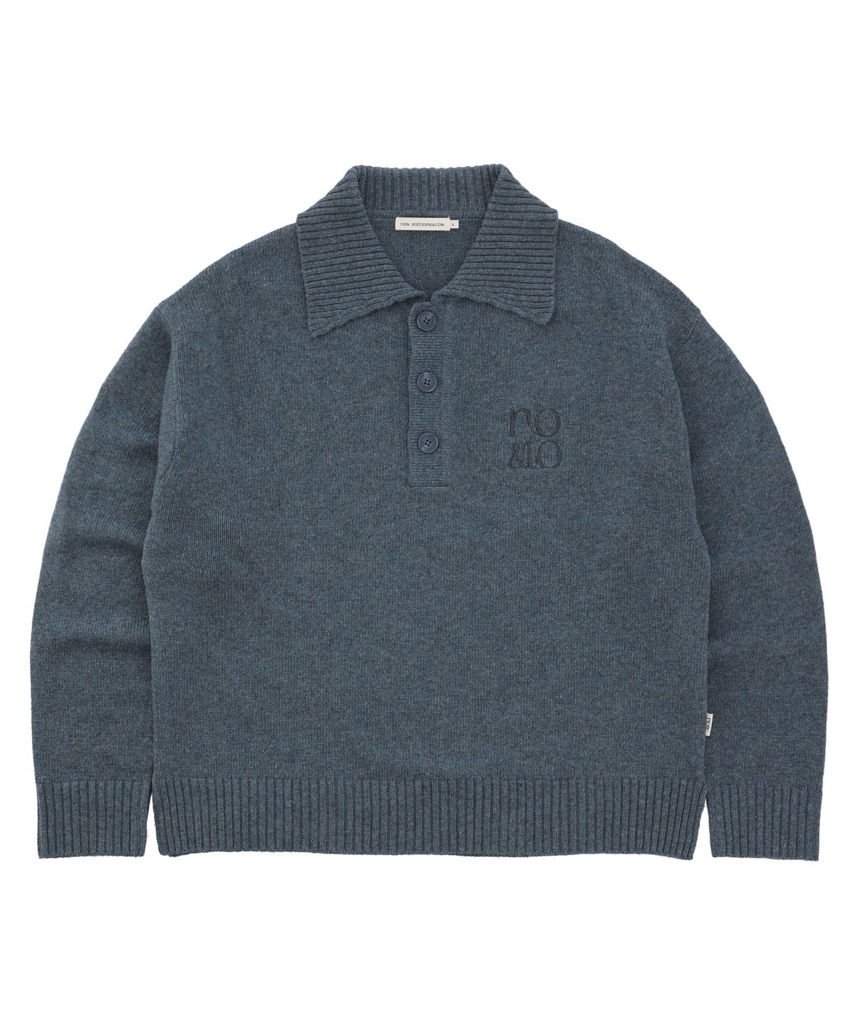 나우앤투모로우(NOWANDTOMORROW) COLLAR NECK PULLOVER [2 COLOR]