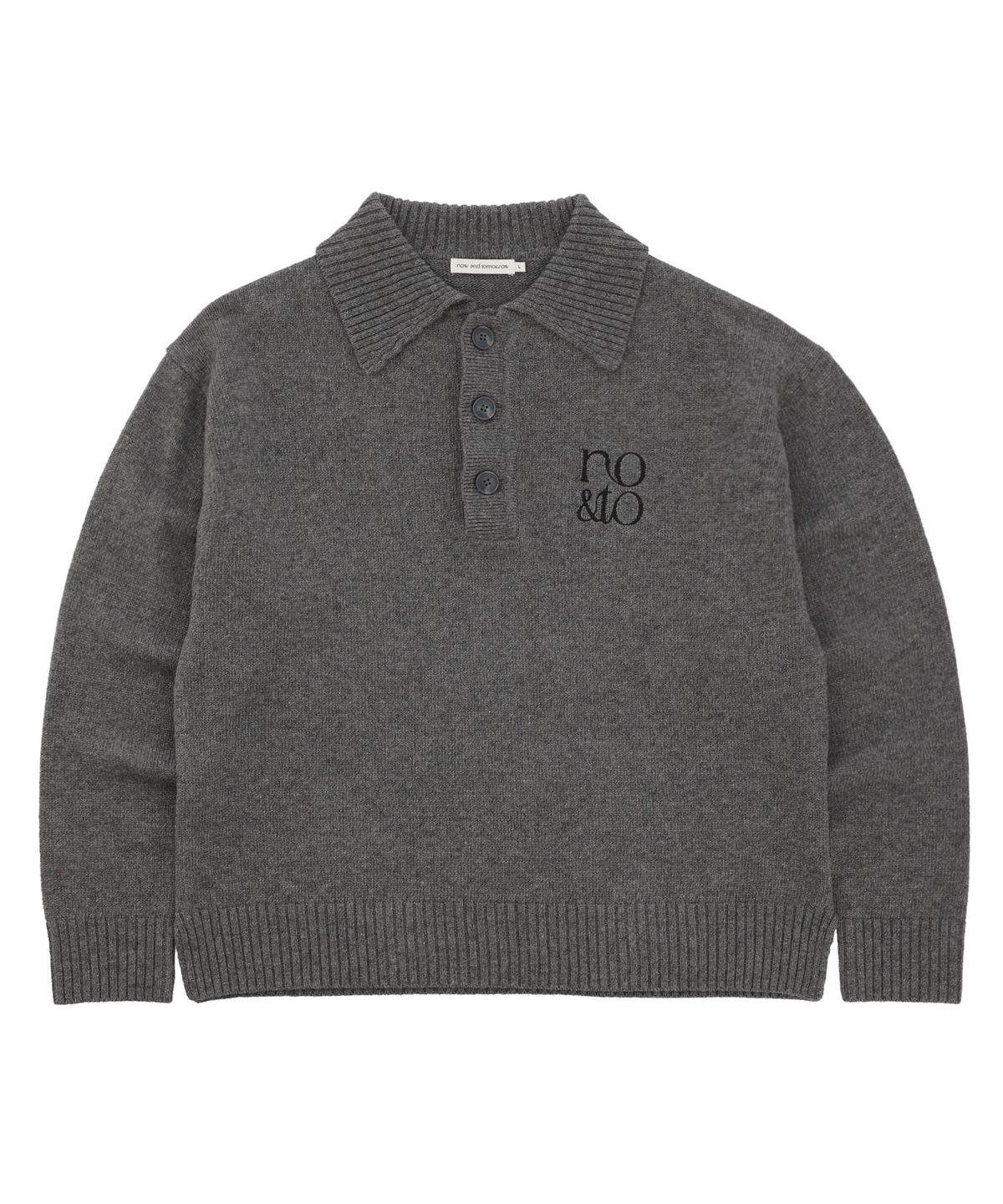 나우앤투모로우(NOWANDTOMORROW) COLLAR NECK PULLOVER [2 COLOR]