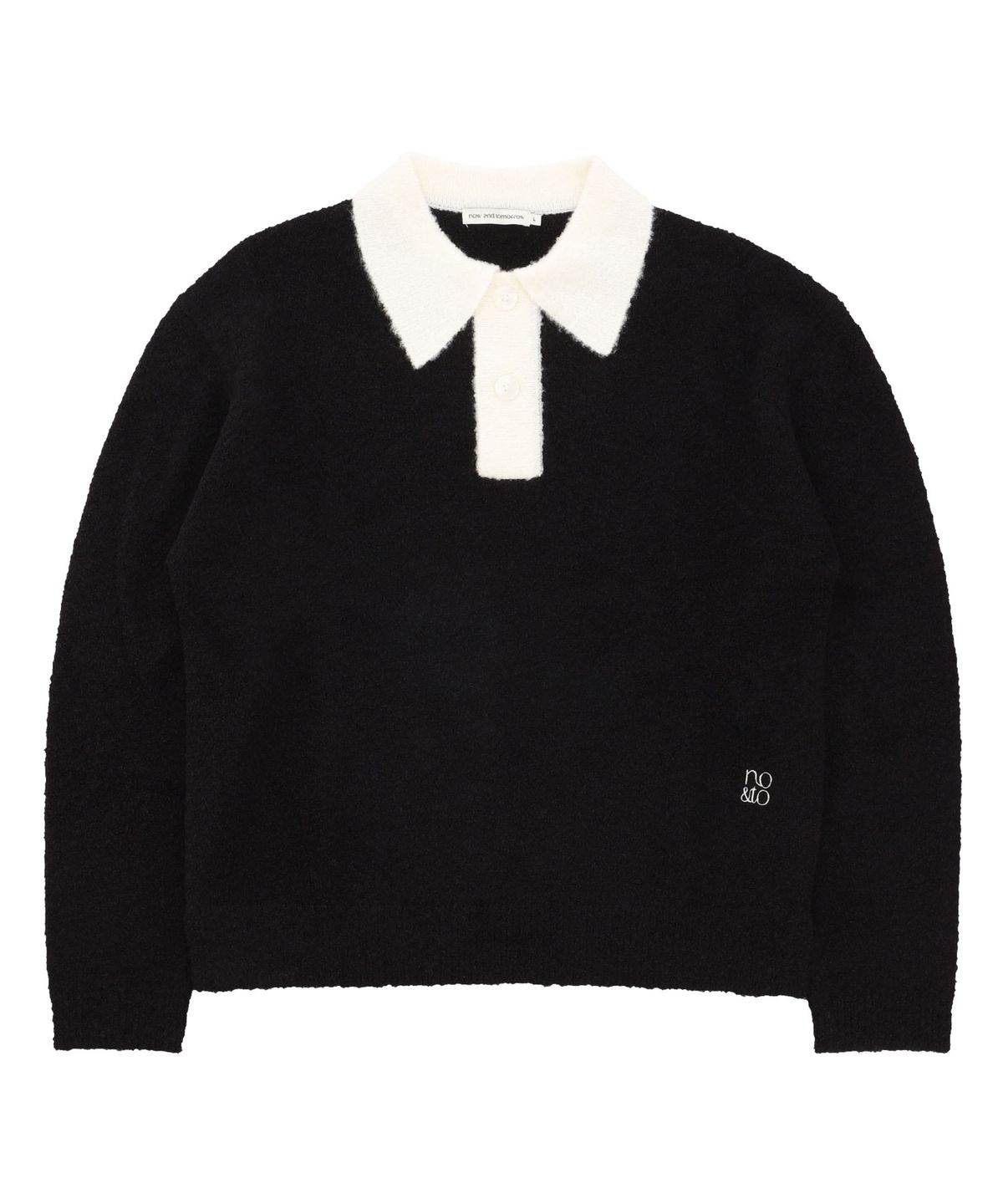 나우앤투모로우(NOWANDTOMORROW) COLOR BLOCK COLLAR PULLOVER [3 COLOR]