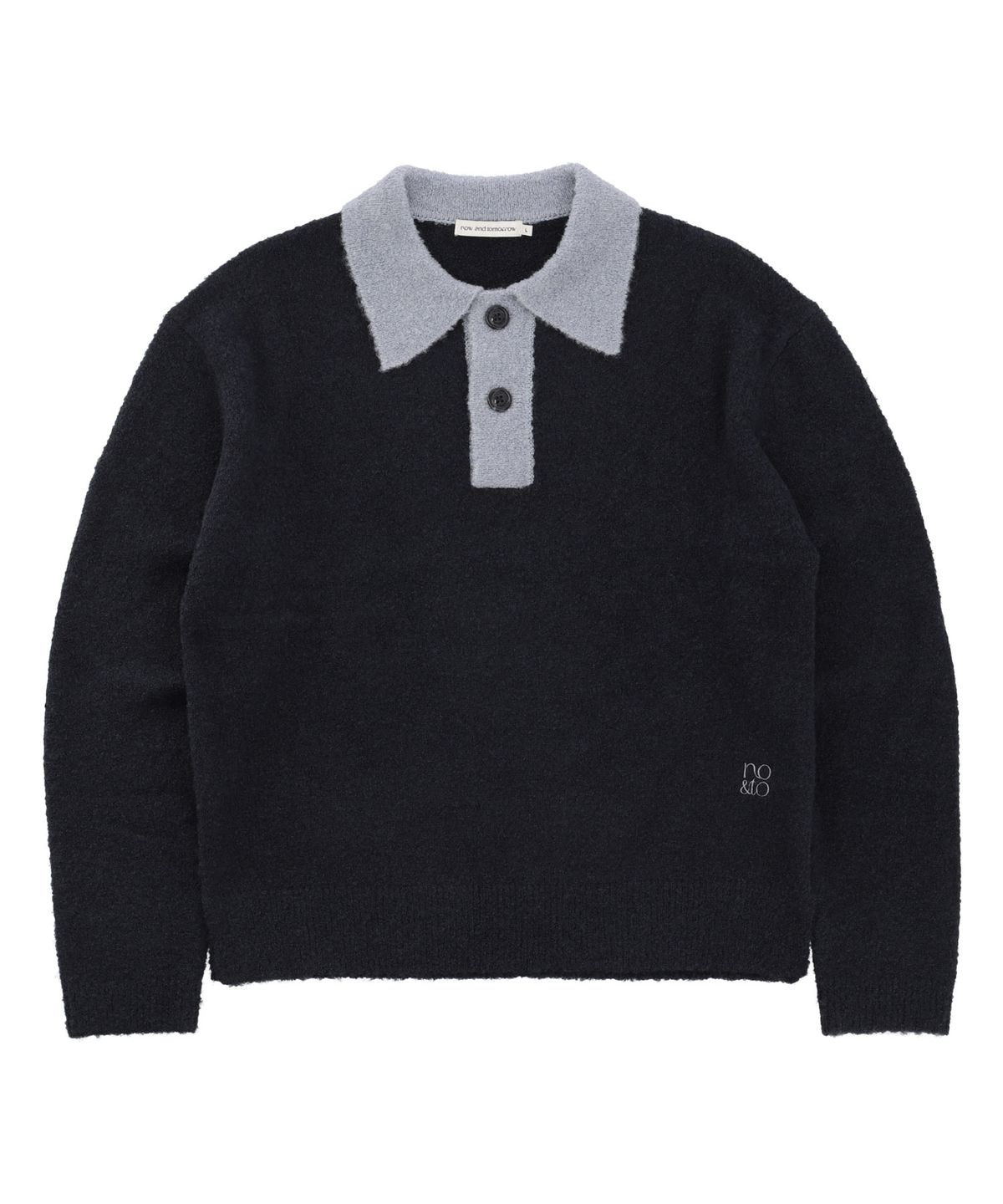 나우앤투모로우(NOWANDTOMORROW) COLOR BLOCK COLLAR PULLOVER [3 COLOR]