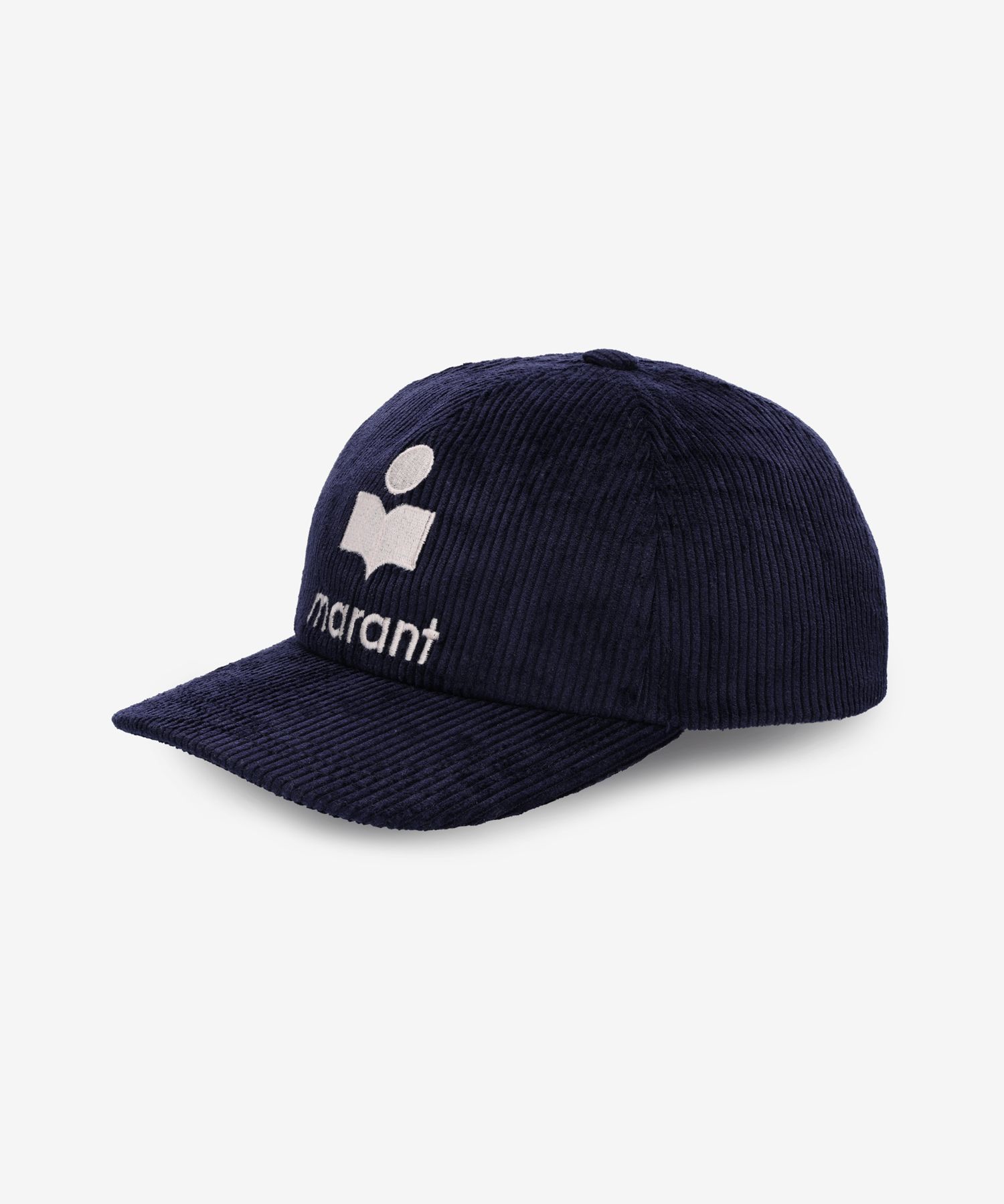 Isabel Marant Black Corduroy Logo Cap Tyron Cap Woman black-black | ISABEL MARANT Official online  main image 4