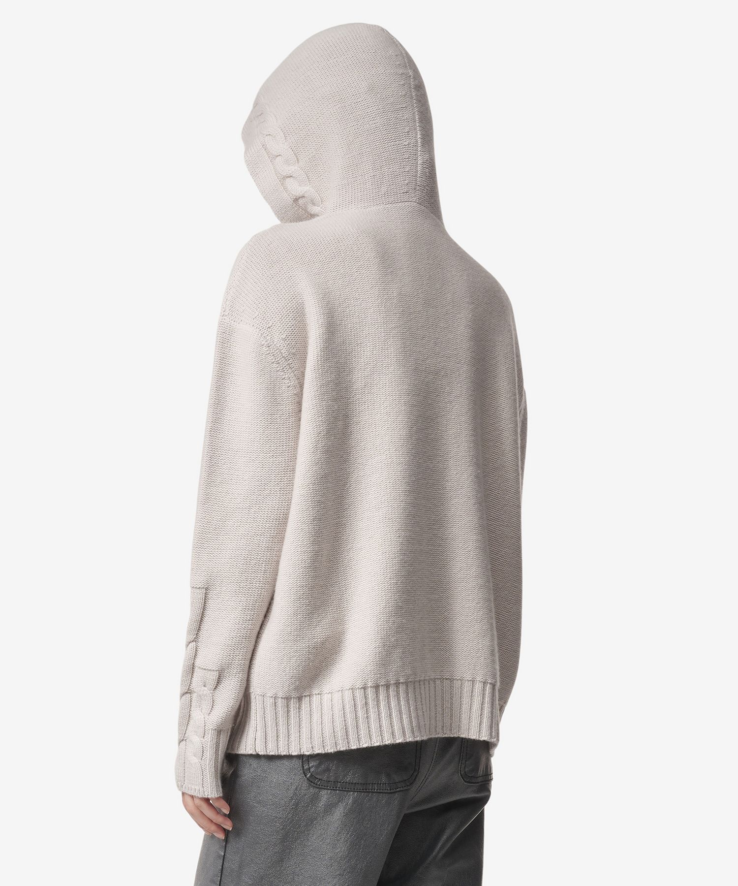 Tシャツ・カットソー S Max Mara Anime Cable Knit Hoodie Ecru 2393661733600001 239 MUSINSA | S MAX MARA Anime Cable Knit Hood - Ekru