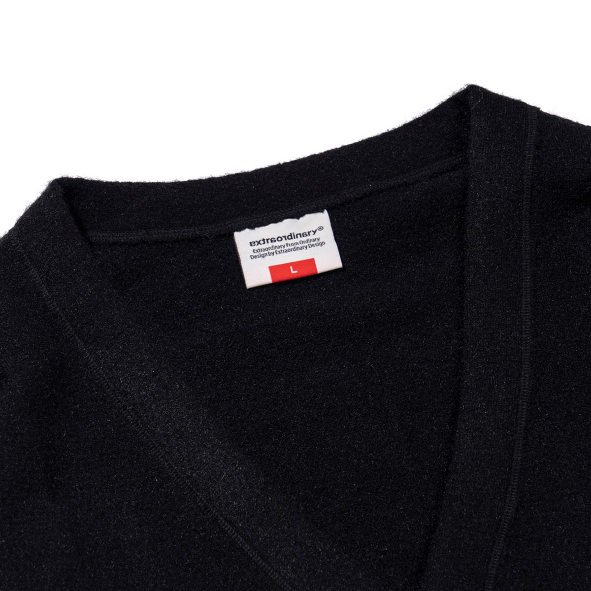 엑스트라오디너리(EXTRAORDINARY) NOBODY KNOWS CARDIGAN BLACK