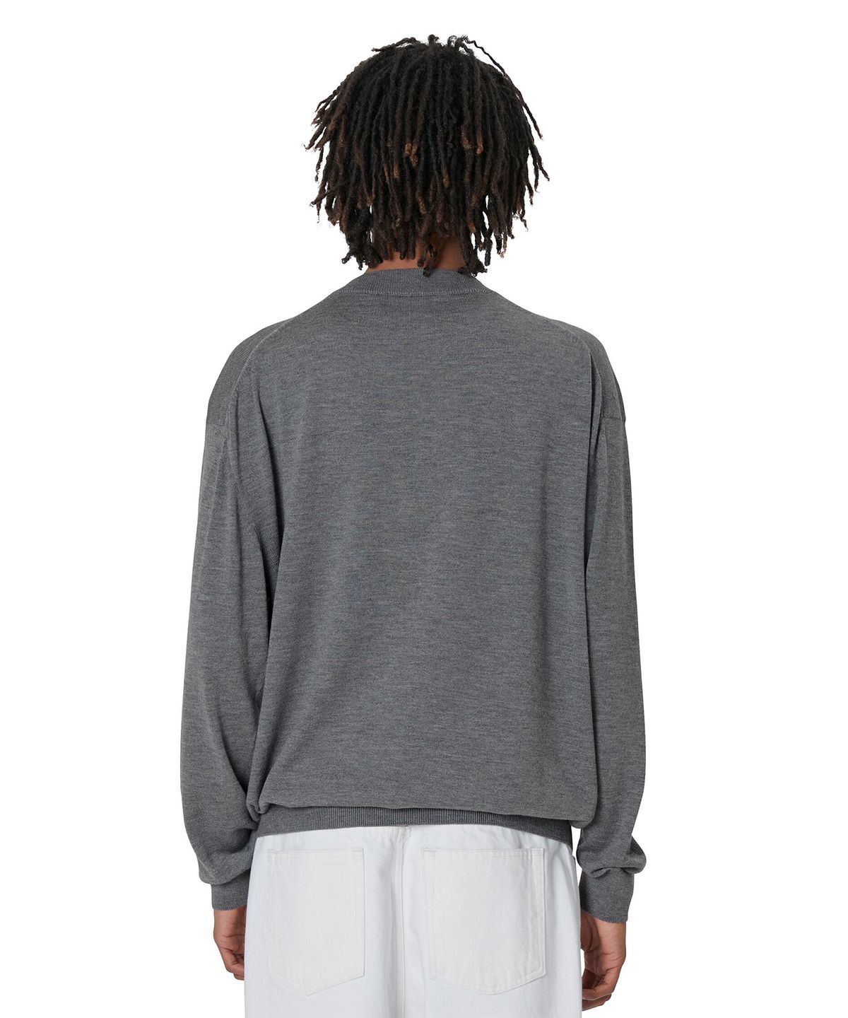 브라운야드(BROWNYARD) 22ss 크루넥 스웨터, 그레이