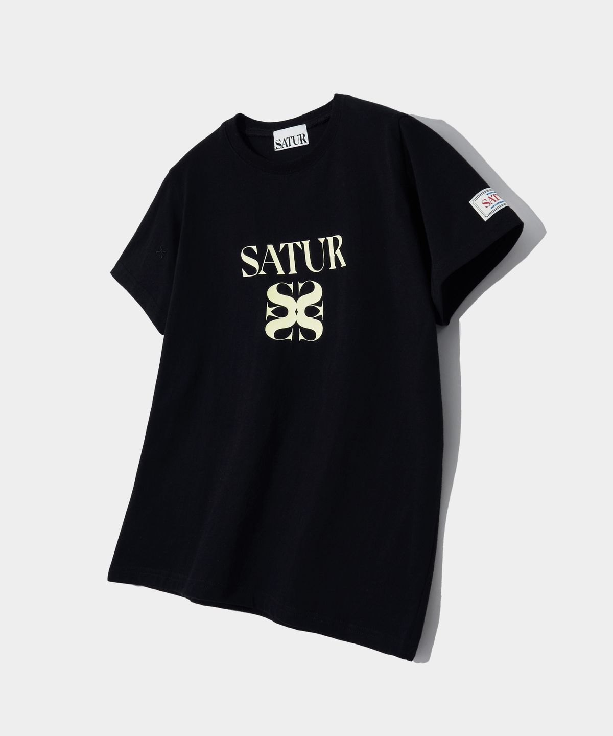 세터(SATUR) 클래식 로고 반팔 티셔츠 클래식 블랙