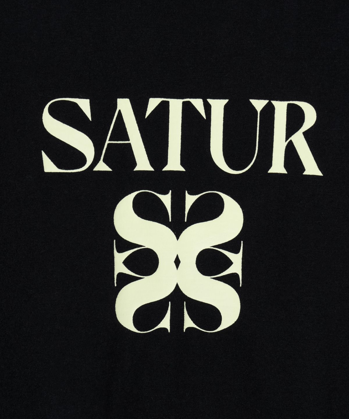 세터(SATUR) 클래식 로고 반팔 티셔츠 클래식 블랙