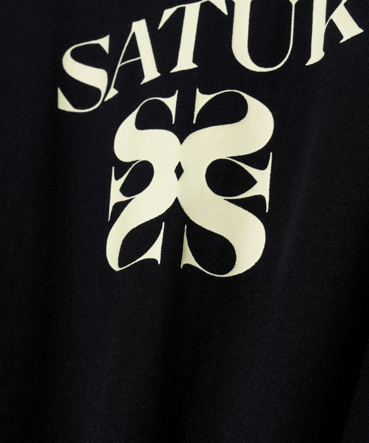 세터(SATUR) 클래식 로고 반팔 티셔츠 클래식 블랙