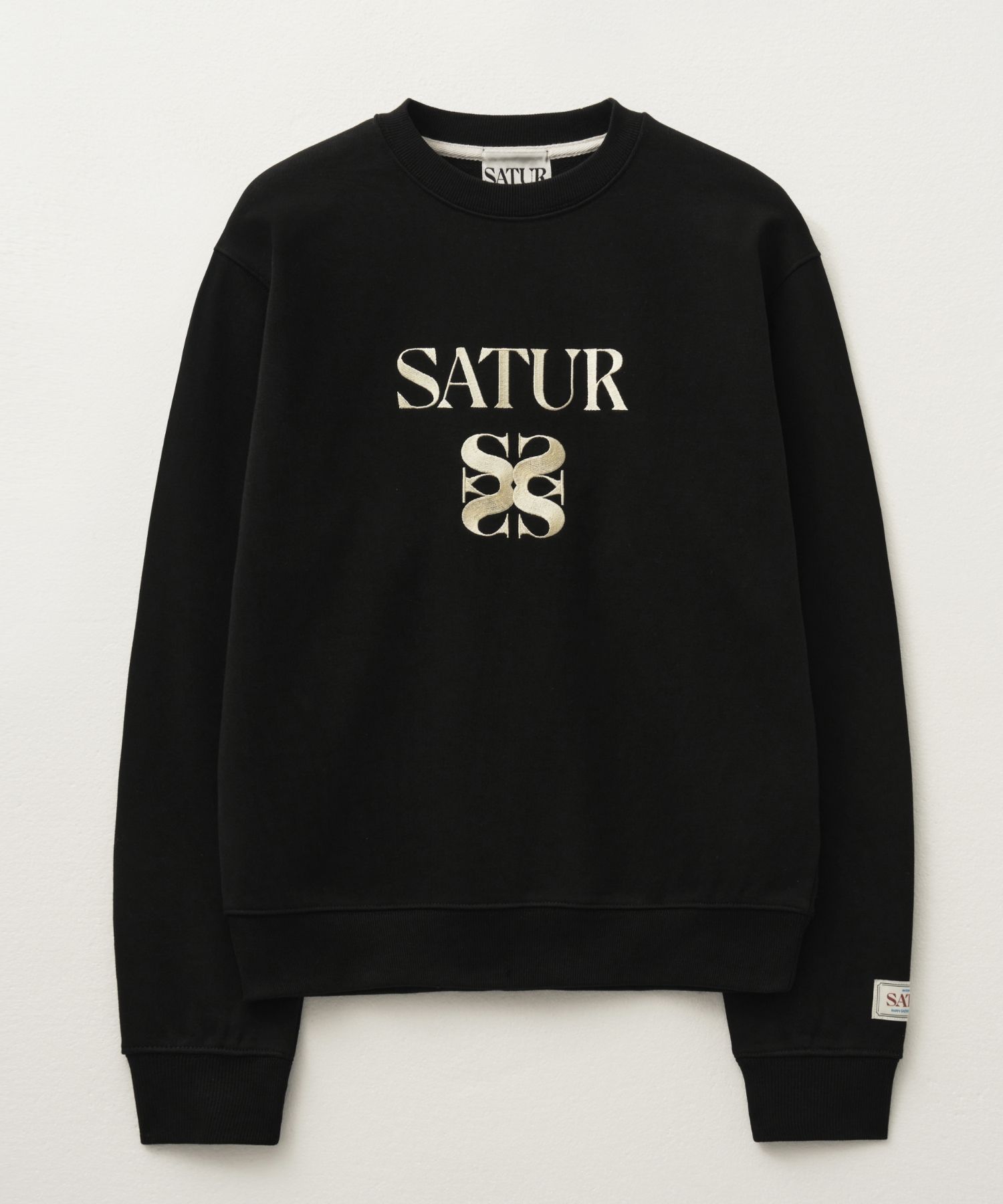MUSINSA公式 | SATUR クラシックロゴスウェットシャツ クラシックブラック