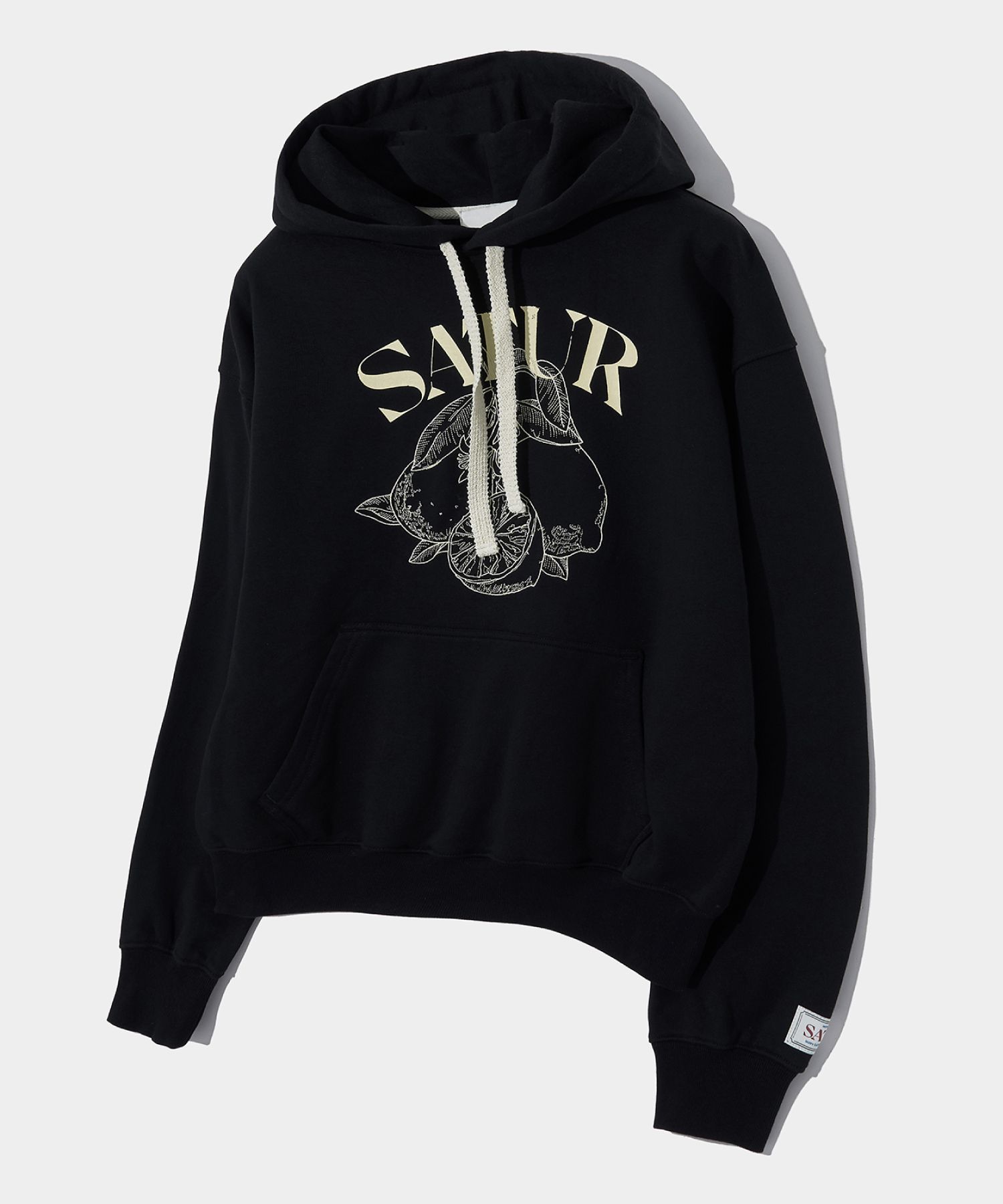 パーカー・フーディ SATUR Capri Citron Drawing Graphic Hooded T-Shirt Blossom Na 803339bb4931c48ff79b541461aac9