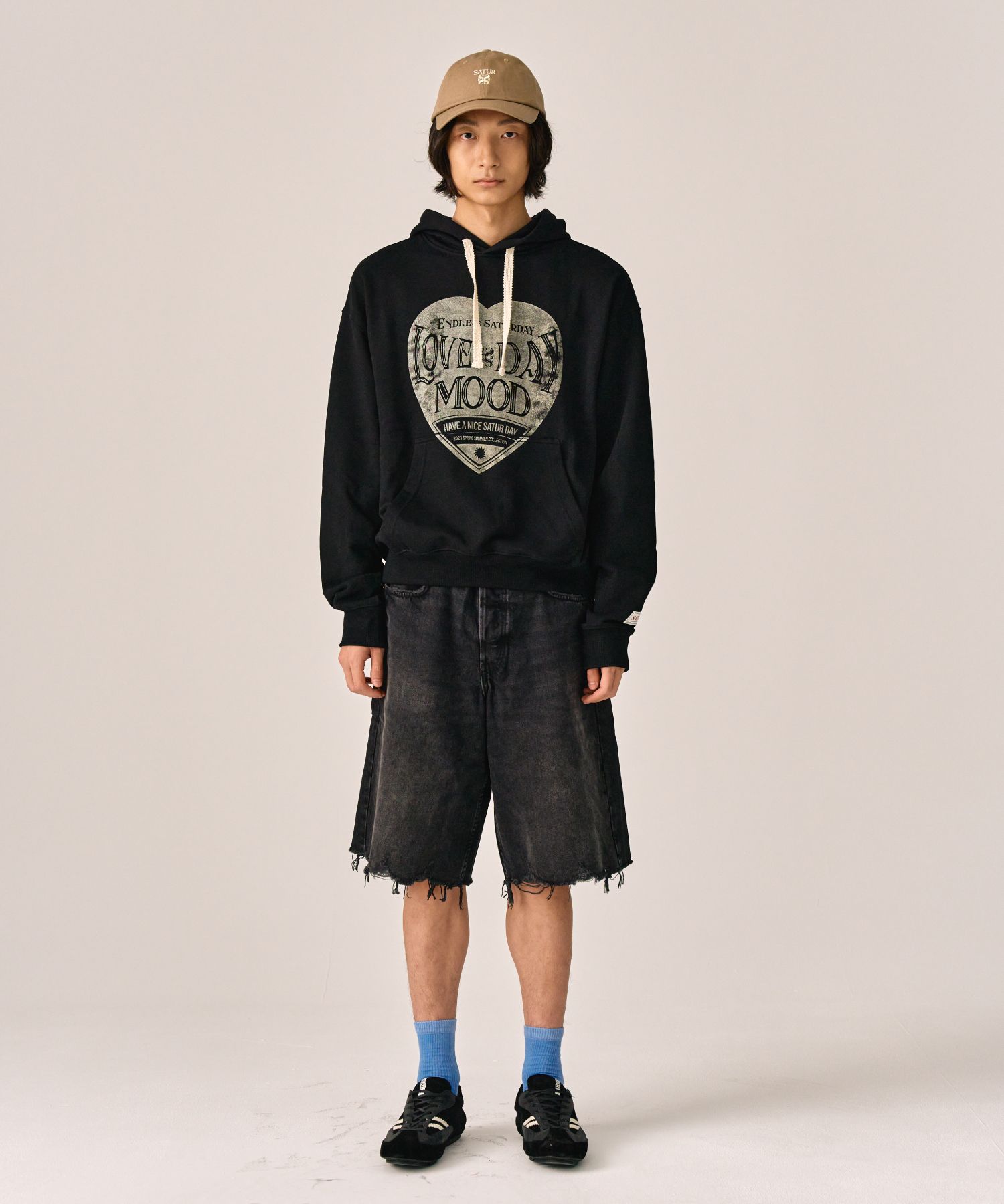新品 SATUR メランジアイボリー スウェット L MUSINSA | SATUR Classic logo sweatshirt ivory beige