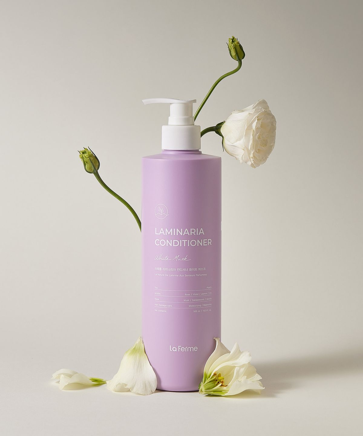 라페름(LA FERME) 라미나리아 컨디셔너 화이트 머스크 500ml (+샴푸, 컨디셔너 샘플키트 증정)