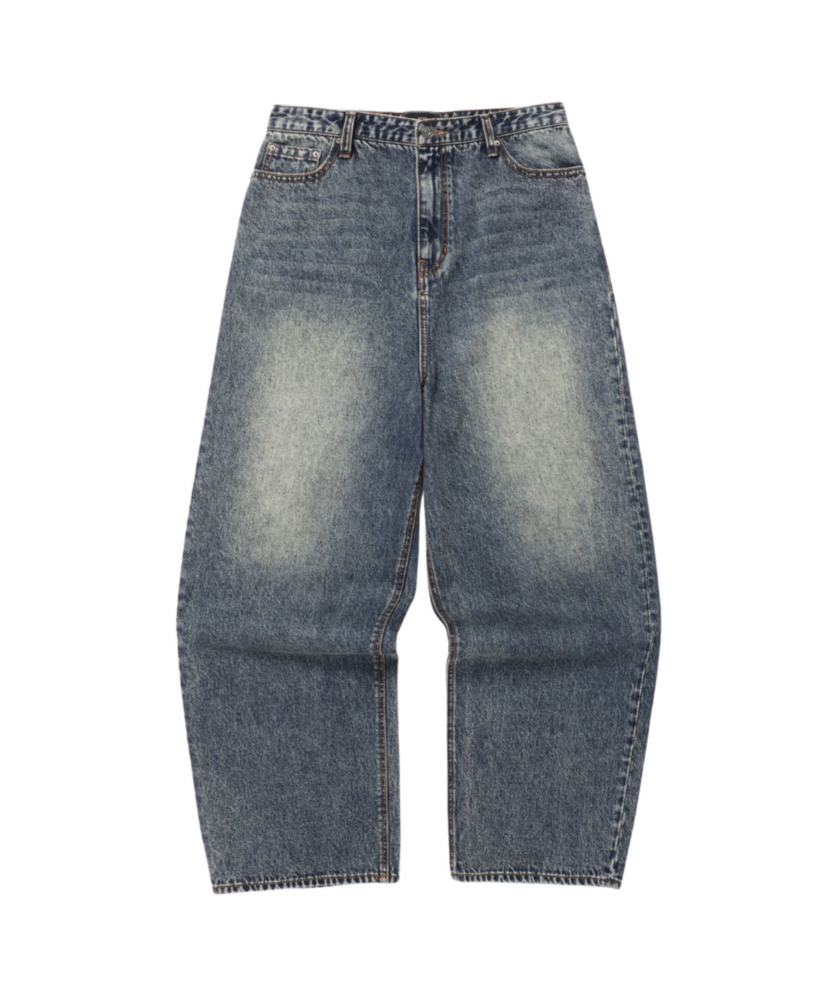 이스트서비스샵(eastserviceshop) Crease Washing Denim Pants - Indigo