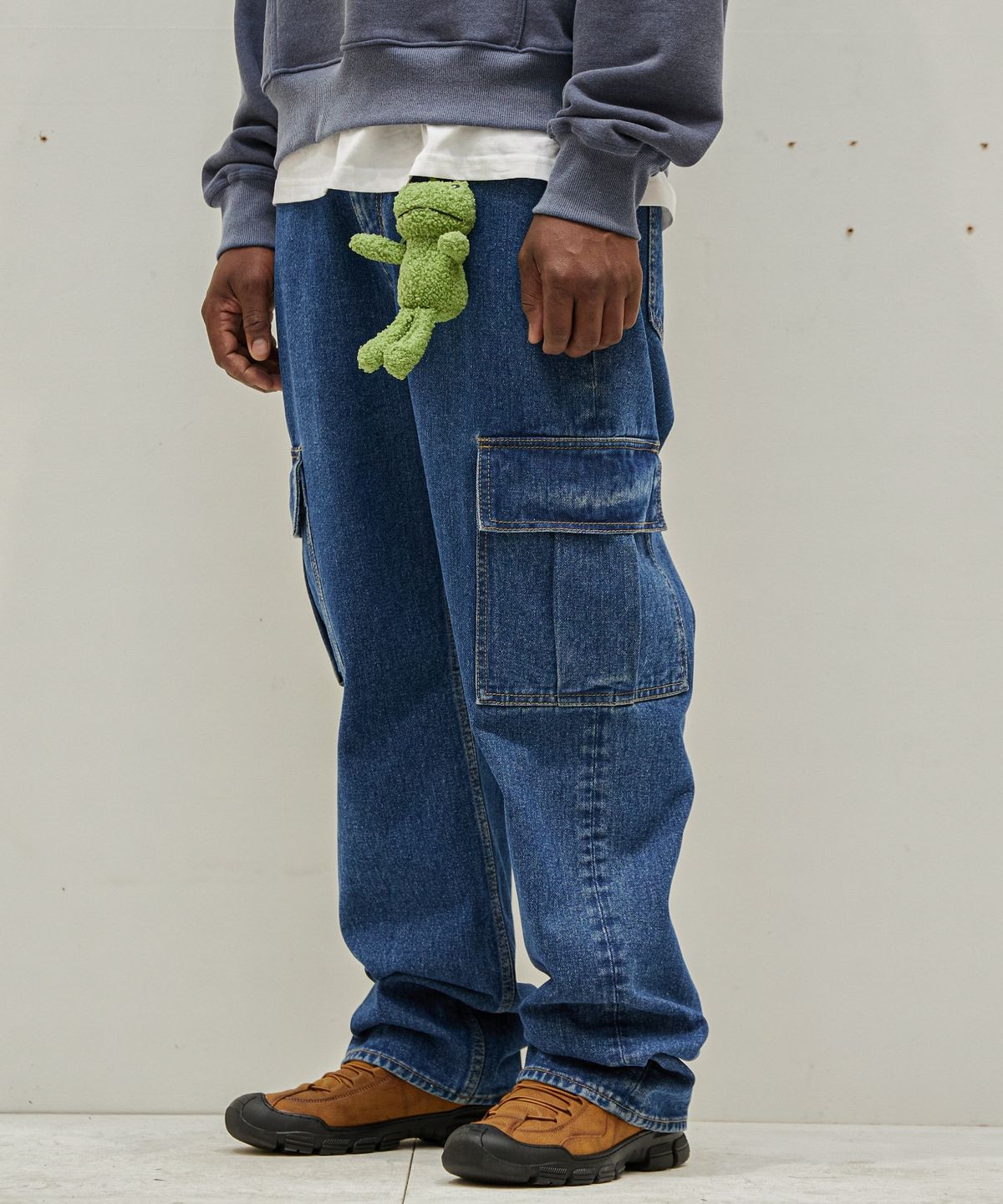 이스트서비스샵(eastserviceshop) Cargo Semi Denim Pants - M/Blue