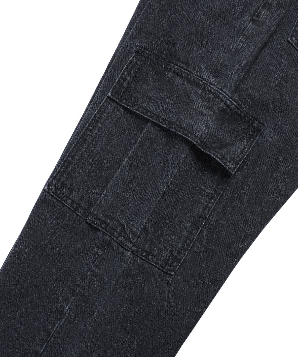 이스트서비스샵(eastserviceshop) Cargo Semi Denim Pants - Black