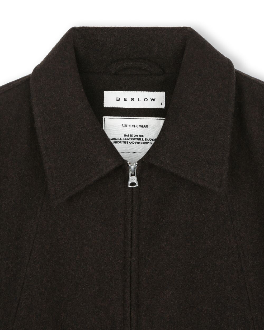 ジャケット・アウター BESLOW WOOL WIDE COLLAR HARRINGTON MUSINSA | BESLOW WOOL WIDE COLLAR HARRINGTON JACKET DARK BROWN