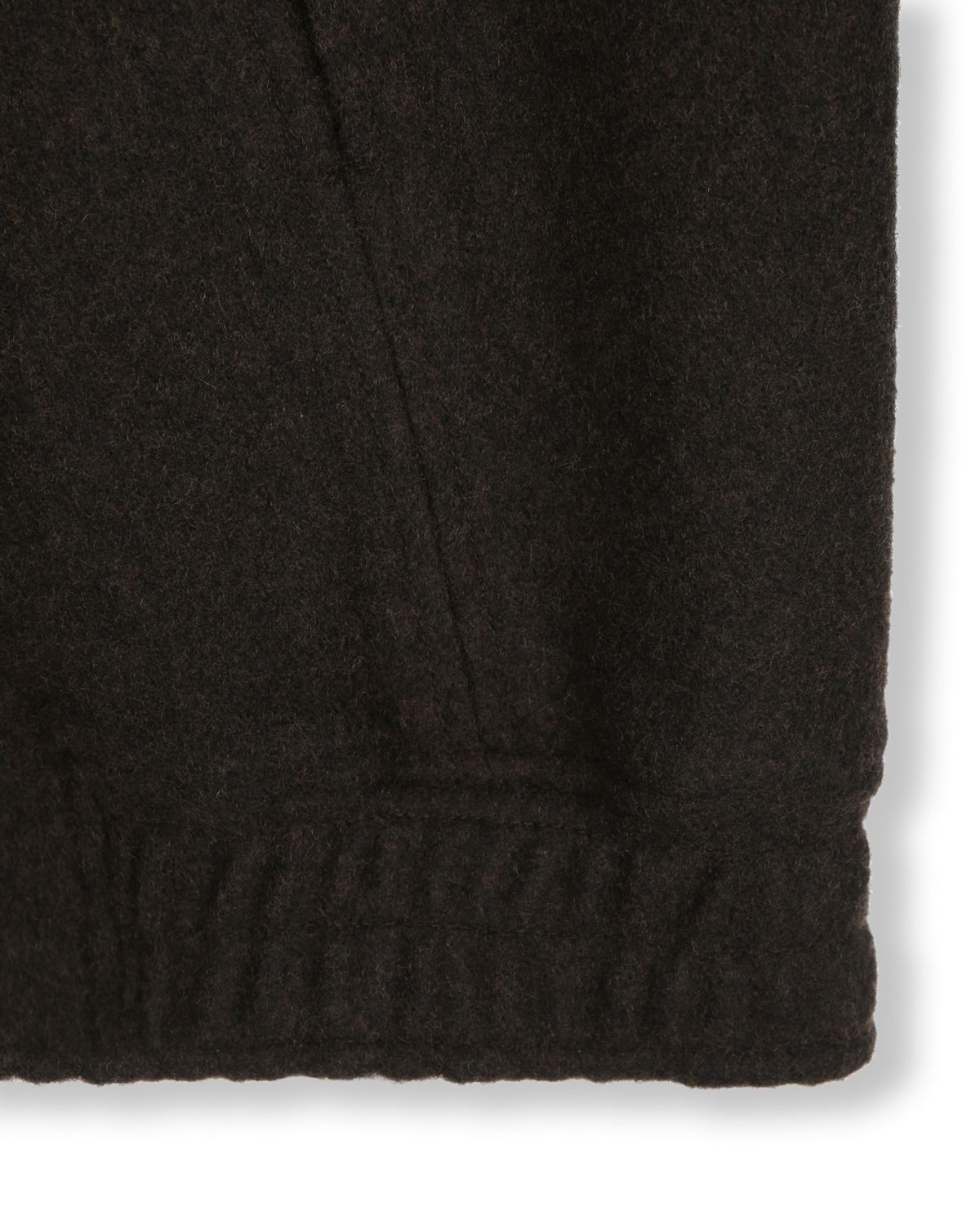 비슬로우(BESLOW) WOOL WIDE COLLAR HARRINGTON JACKET DARK BROWN