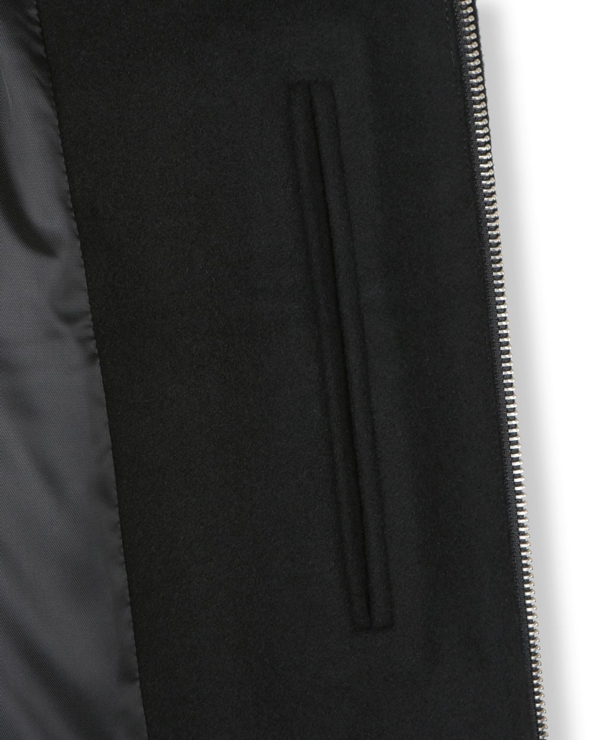 비슬로우(BESLOW) WOOL WIDE COLLAR HARRINGTON JACKET BLACK