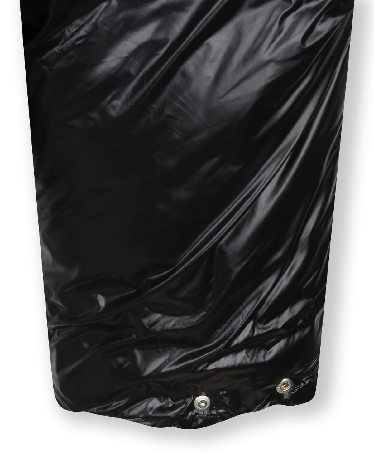 비슬로우(BESLOW) OVERSIZED M65 HOOD SHORT DOWN PARKA GLOSSY BLACK