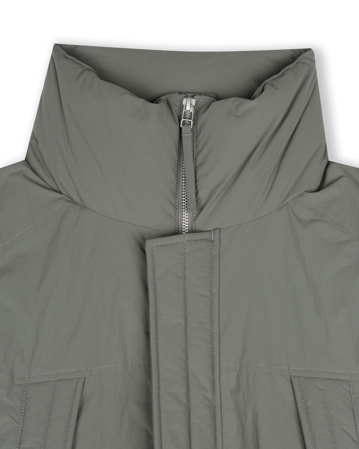 비슬로우(BESLOW) DETACHABLE MONSTER SHORT DOWN PARKA KHAKI