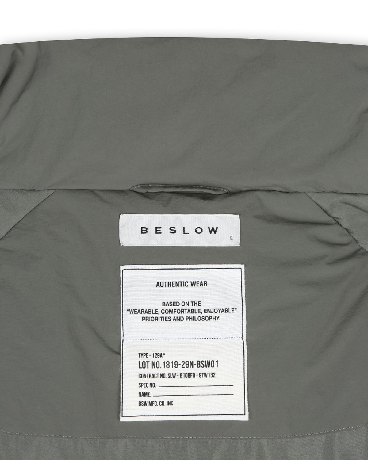비슬로우(BESLOW) DETACHABLE MONSTER SHORT DOWN PARKA KHAKI