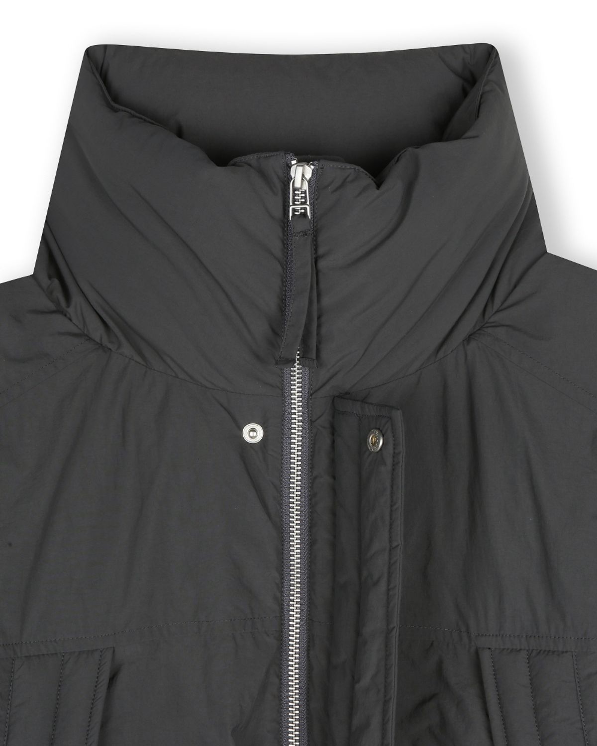비슬로우(BESLOW) DETACHABLE MONSTER SHORT DOWN PARKA CHARCOAL