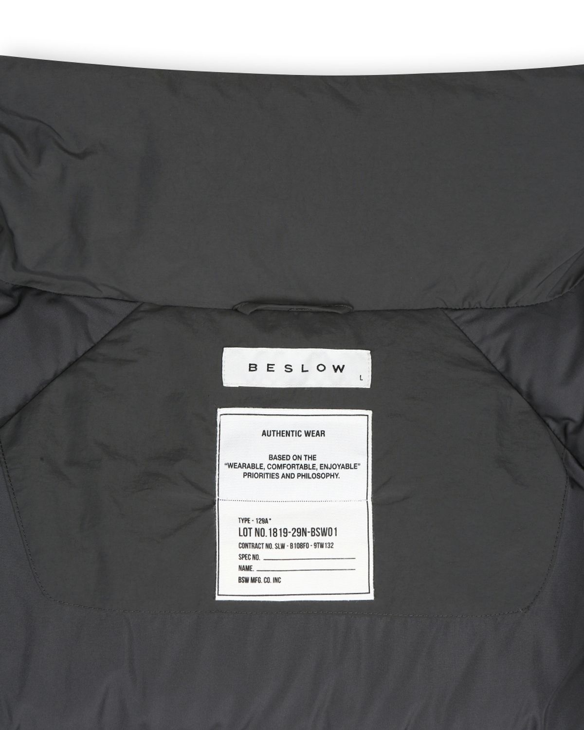 비슬로우(BESLOW) DETACHABLE MONSTER SHORT DOWN PARKA CHARCOAL