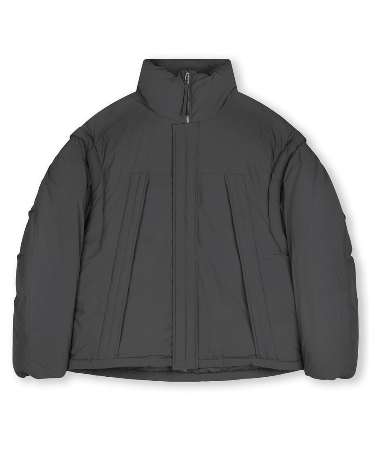 비슬로우(BESLOW) DETACHABLE MONSTER SHORT DOWN PARKA CHARCOAL