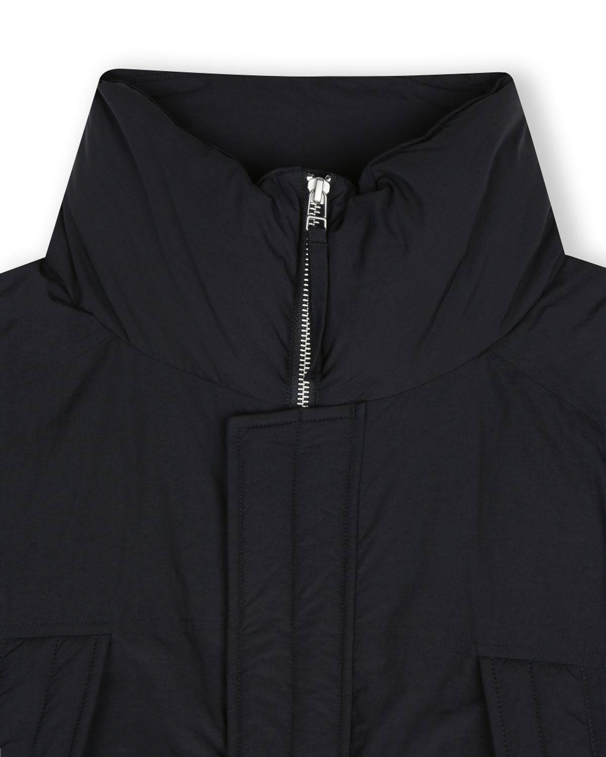 비슬로우(BESLOW) DETACHABLE MONSTER SHORT DOWN PARKA BLACK