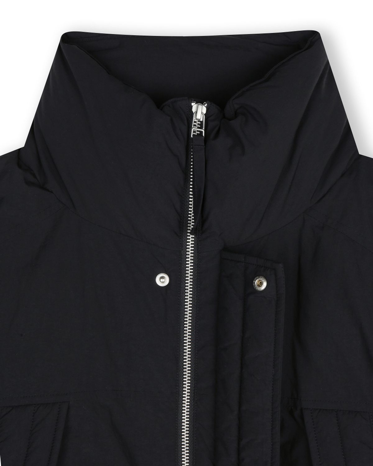 비슬로우(BESLOW) DETACHABLE MONSTER SHORT DOWN PARKA BLACK