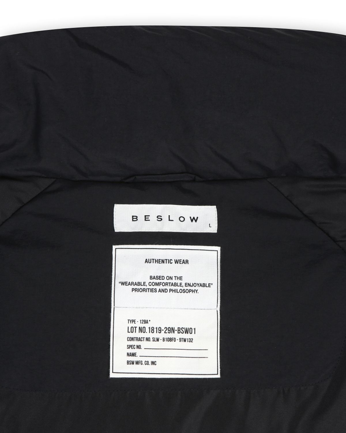 비슬로우(BESLOW) DETACHABLE MONSTER SHORT DOWN PARKA BLACK