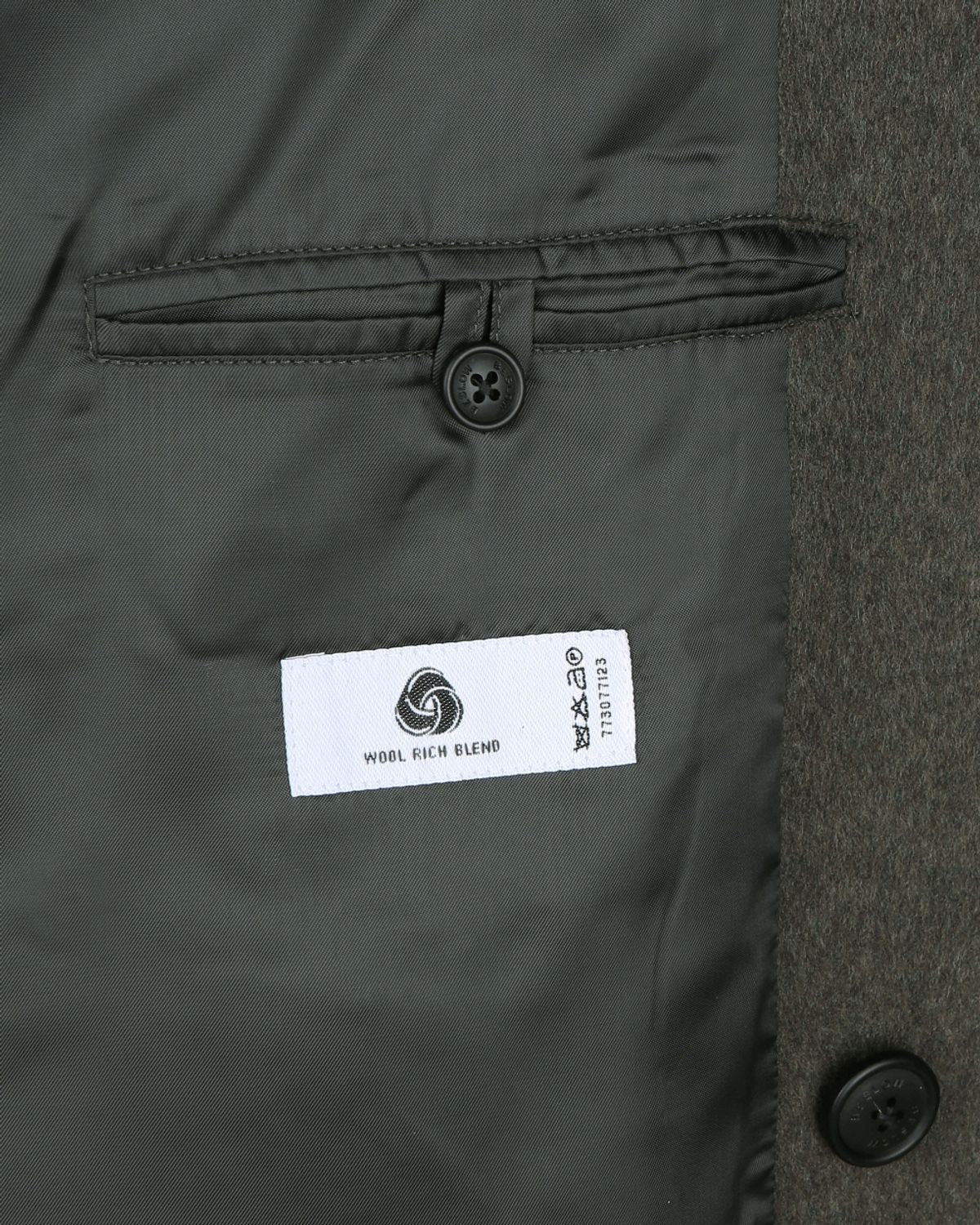 비슬로우(BESLOW) OVERSIZED CASHMERE DOUBLE BREASTED COAT DARK OLIVE
