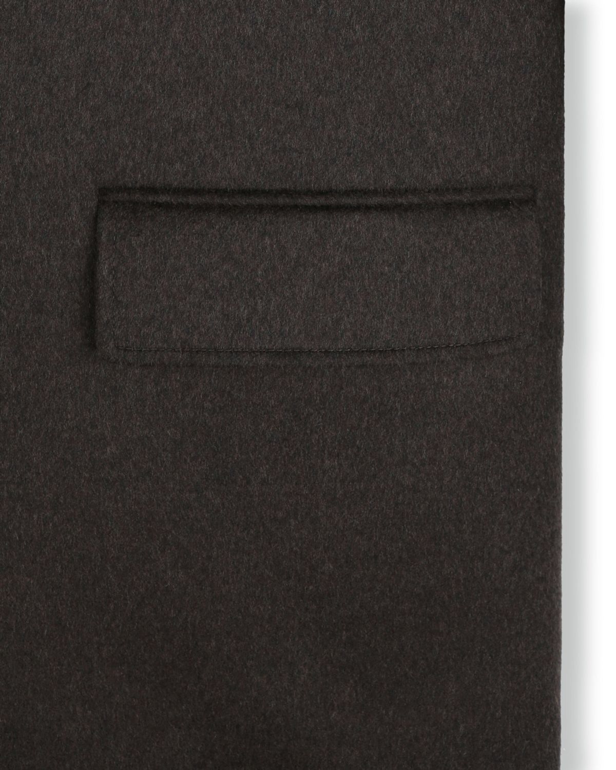 비슬로우(BESLOW) OVERSIZED CASHMERE DOUBLE BREASTED COAT MELANGE BROWN