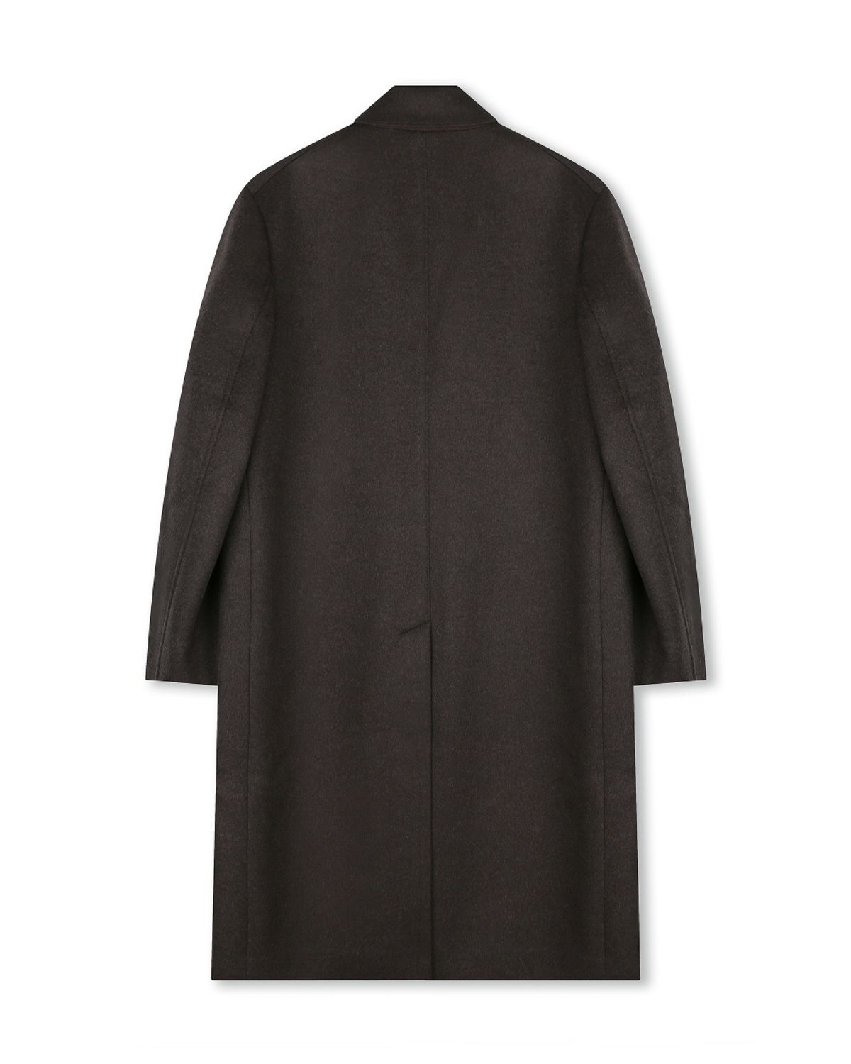 비슬로우(BESLOW) OVERSIZED CASHMERE DOUBLE BREASTED COAT MELANGE BROWN