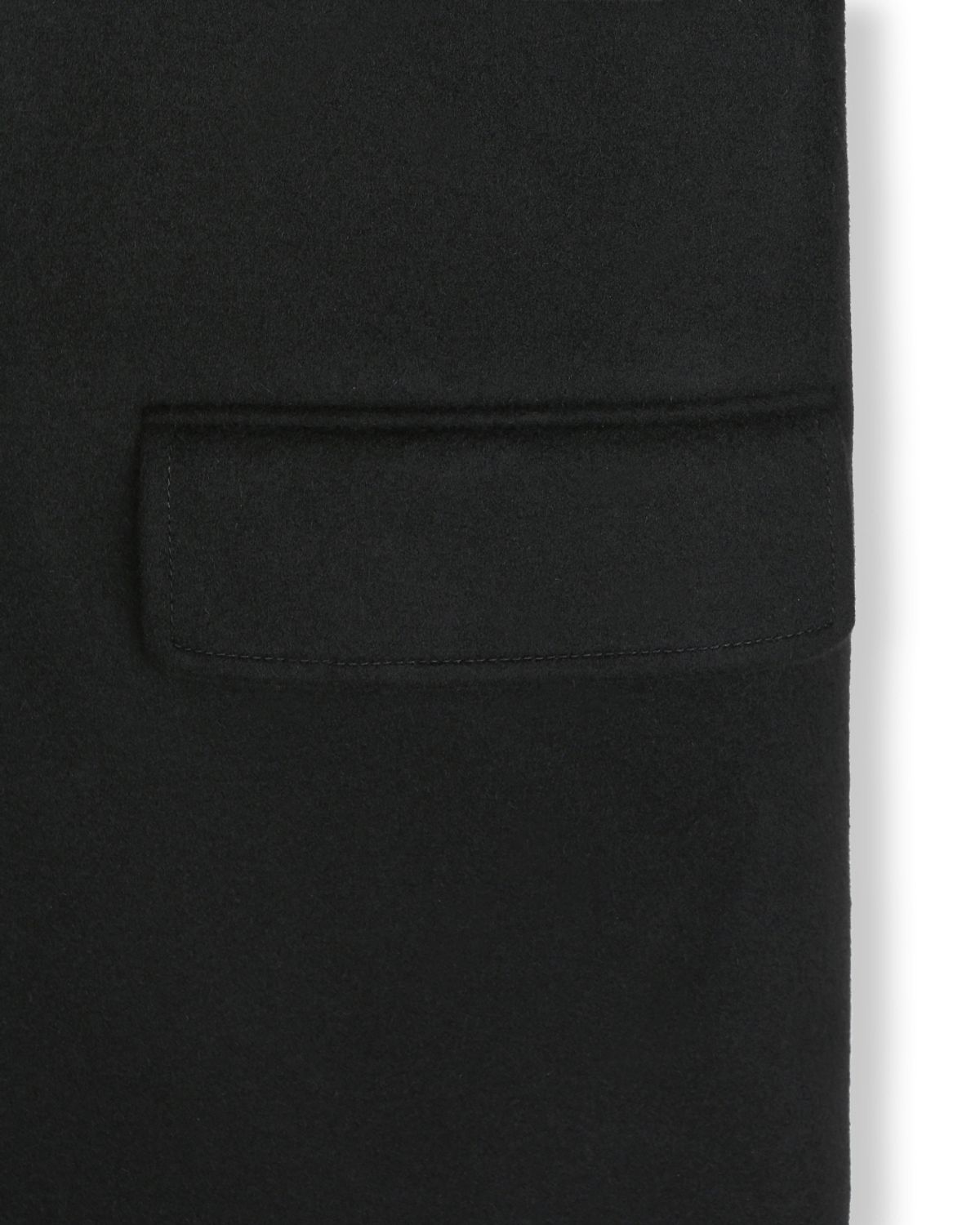 비슬로우(BESLOW) OVERSIZED CASHMERE DOUBLE BREASTED COAT BLACK