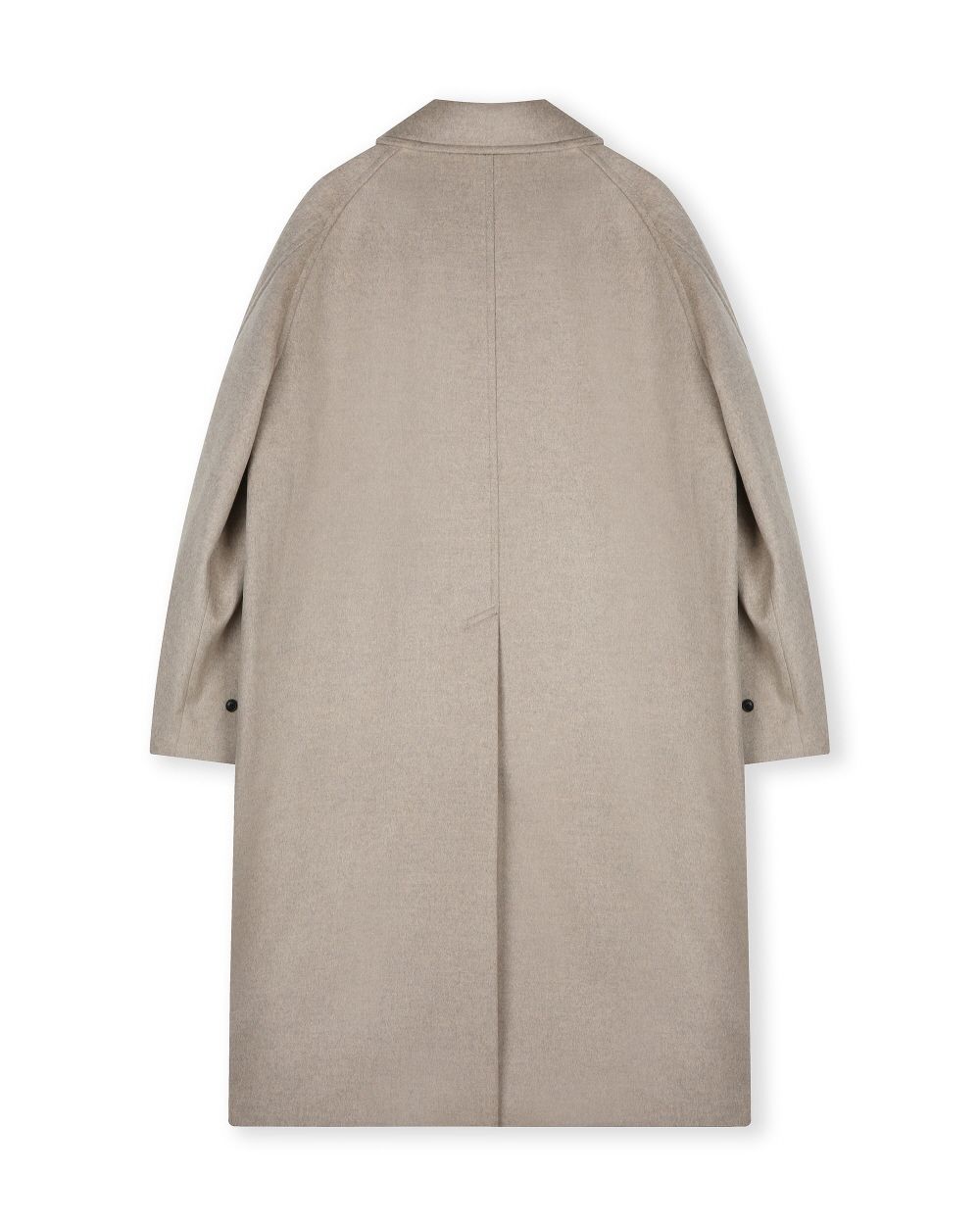 MUSINSA | BESLOW OVERSIZED CASHMERE BALMACAAN COAT MELANGE