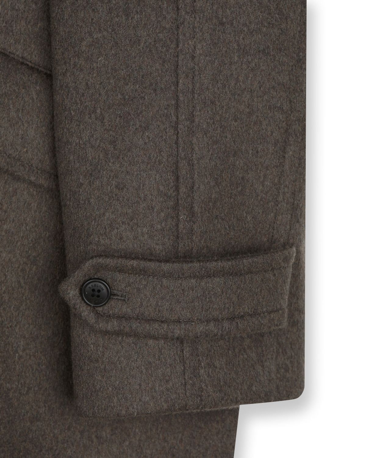 비슬로우(BESLOW) OVERSIZED CASHMERE BALMACAAN COAT MELANGE DARK OLIVE
