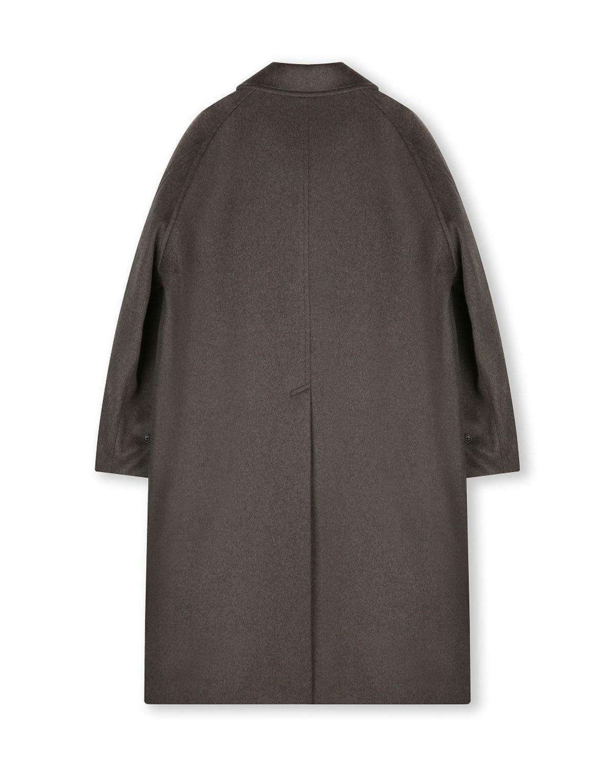 비슬로우(BESLOW) OVERSIZED CASHMERE BALMACAAN COAT MELANGE DARK OLIVE
