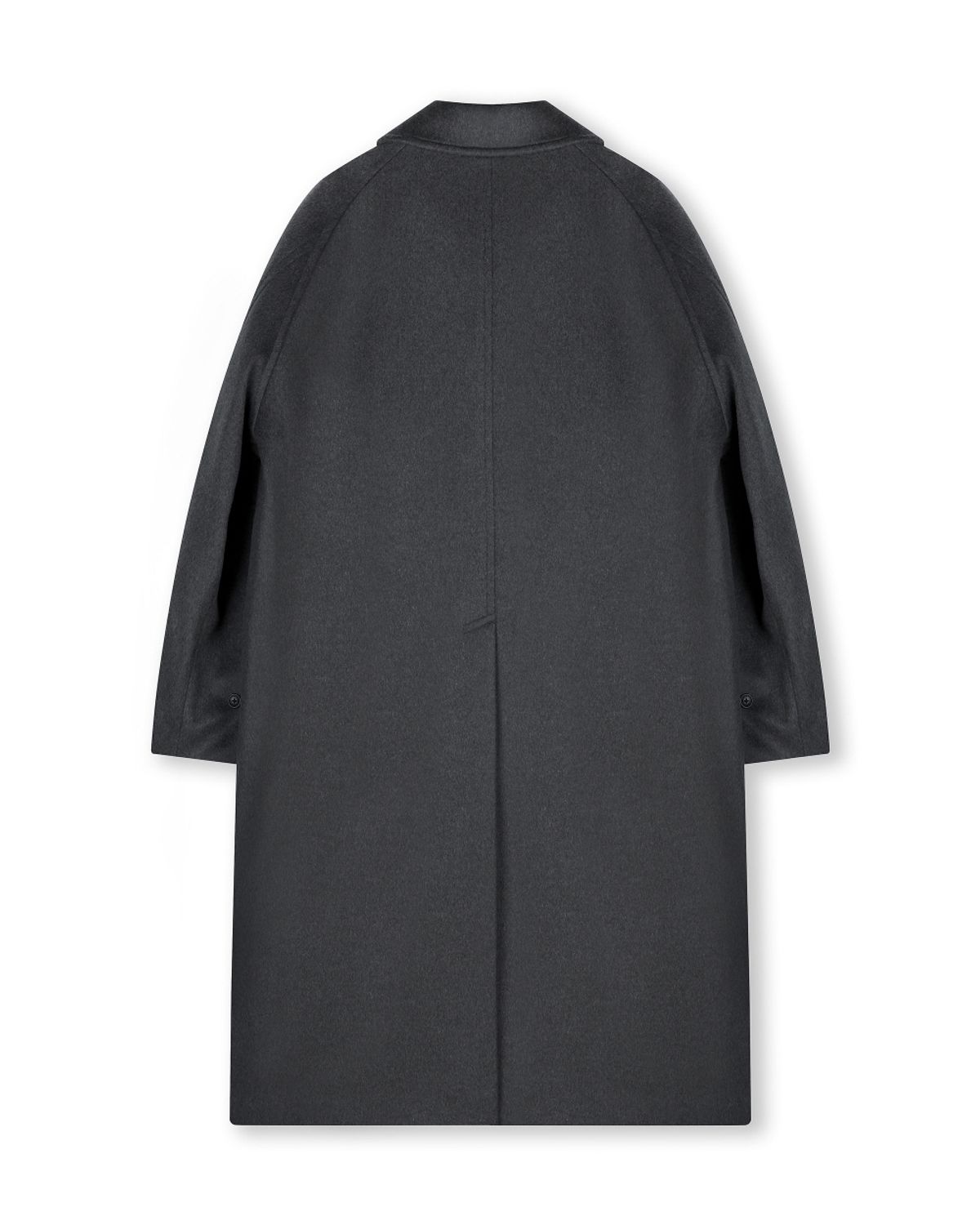 비슬로우(BESLOW) OVERSIZED CASHMERE BALMACAAN COAT MELANGE CHARCOAL
